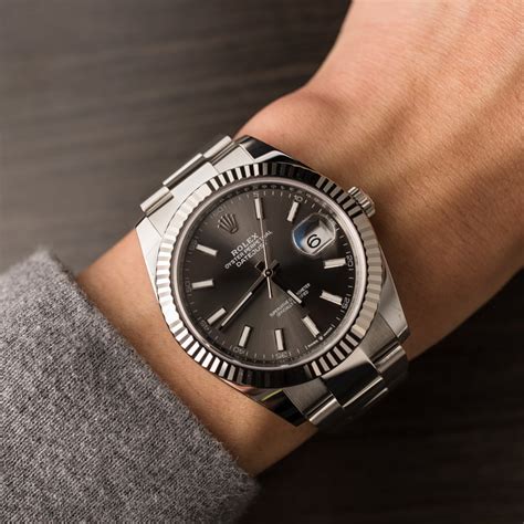 rolex oyster datejust 41 rhodium|rolex datejust 41 retail price.